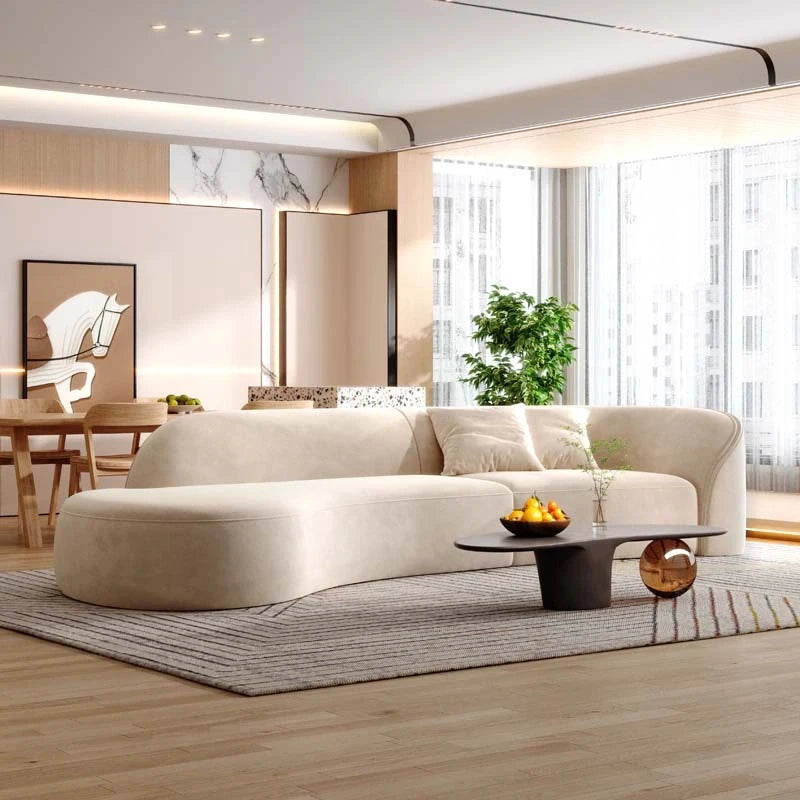 Nordic living: elegant minimalist sofas and relaxing modern home furniture