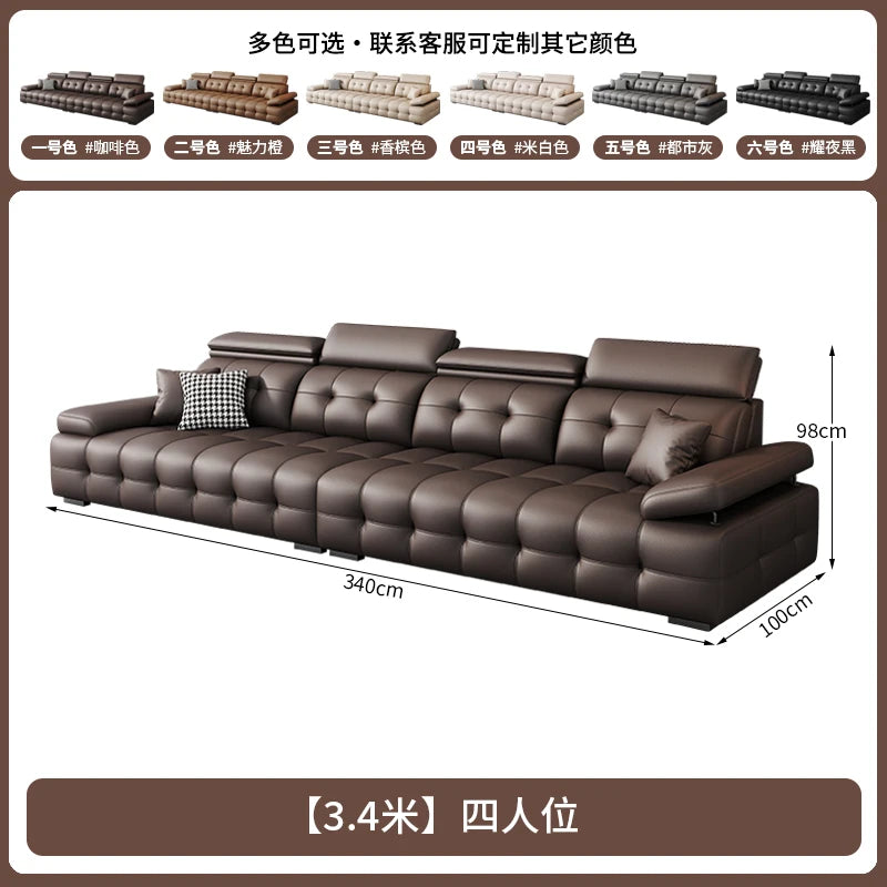 Modern Leather Living Room Sofas Couch Lazy Nordic Luxury Minimalist Living Room Sofas Lounge Designer Muebles Home Furniture