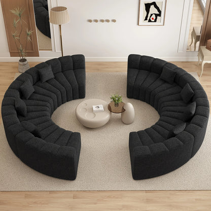 Luxury Modular Sectional Sofa with Chaise - Foam Cushioning, Sectional Cloud Sofa & Symmetrical, Assembly for Modern Living Room