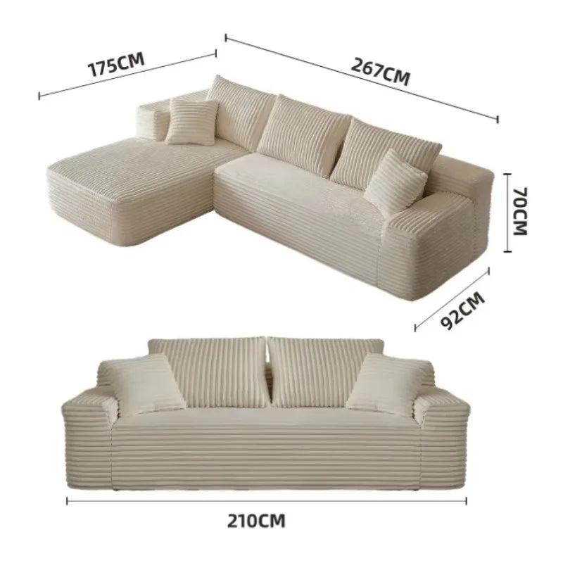 Soft Comfortable Free Combination Tofu Block Sofa Vacuum Compressed Sofa Lazy Modular Combination Sofa for Living Room