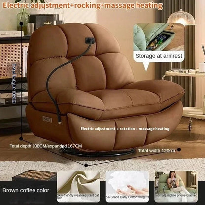 Lazy Sofa First-class Leisure Sofa Electric Intelligent Multifunctional Living Room Single Person Sofa Can Sleep and Lie Down