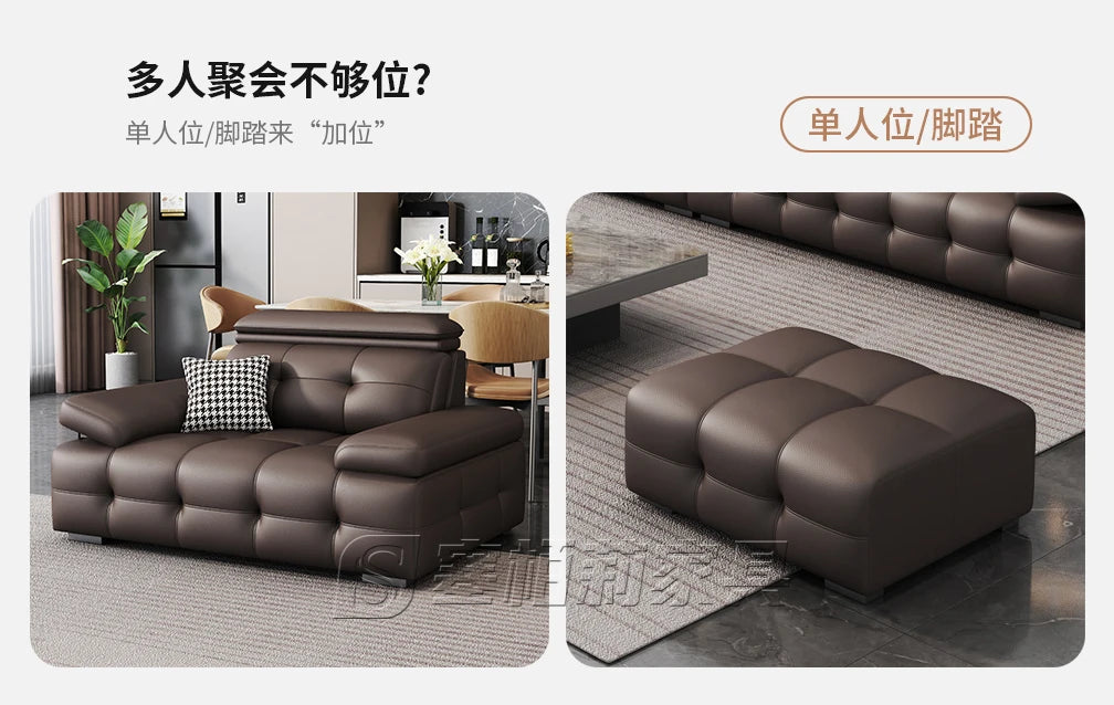 Modern Leather Living Room Sofas Couch Lazy Nordic Luxury Minimalist Living Room Sofas Lounge Designer Muebles Home Furniture