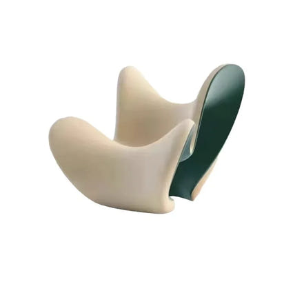 Internet celebrity rocking bow chair designer FRP light luxury color matching lazy recliner special-shaped lines