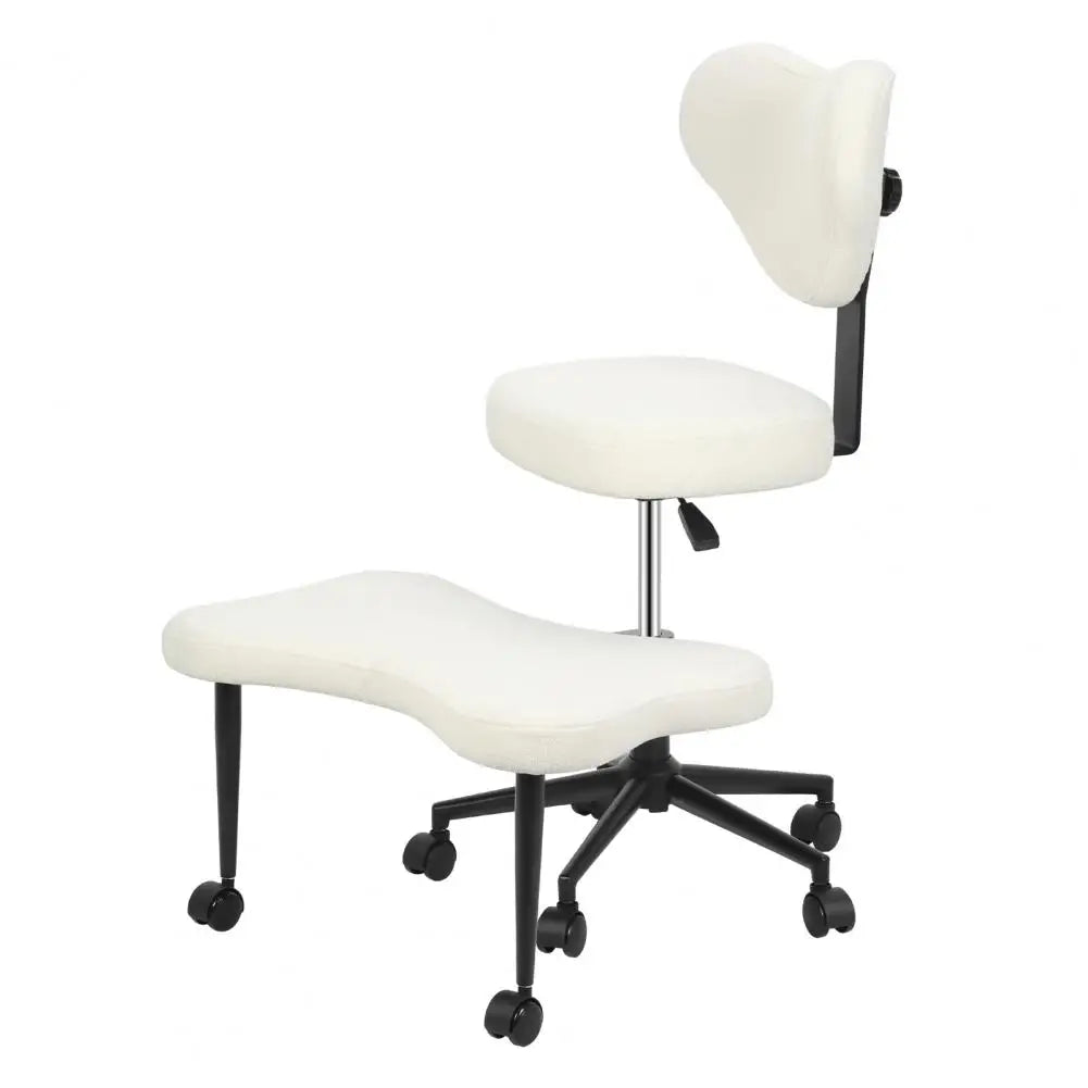 Cross Leg Chair - Meditation Chair with Wheels, ADHD Chair, Height Adjustable Seat, Adjustable Footstool