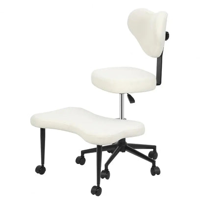 Cross Leg Chair - Meditation Chair with Wheels, ADHD Chair, Height Adjustable Seat, Adjustable Footstool
