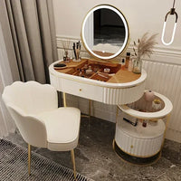 Luxury Charm Dressing Table Luxury Nordic Salon Drawer Nordic Dressing Table Mirror Chair Storage Coiffeuse Furniture Makeup