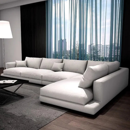 Wholesale New Products L-Shape Sectional Sofa Set for Living Room Sofa Nordic Tech Fabric Bedroom Furniture Special