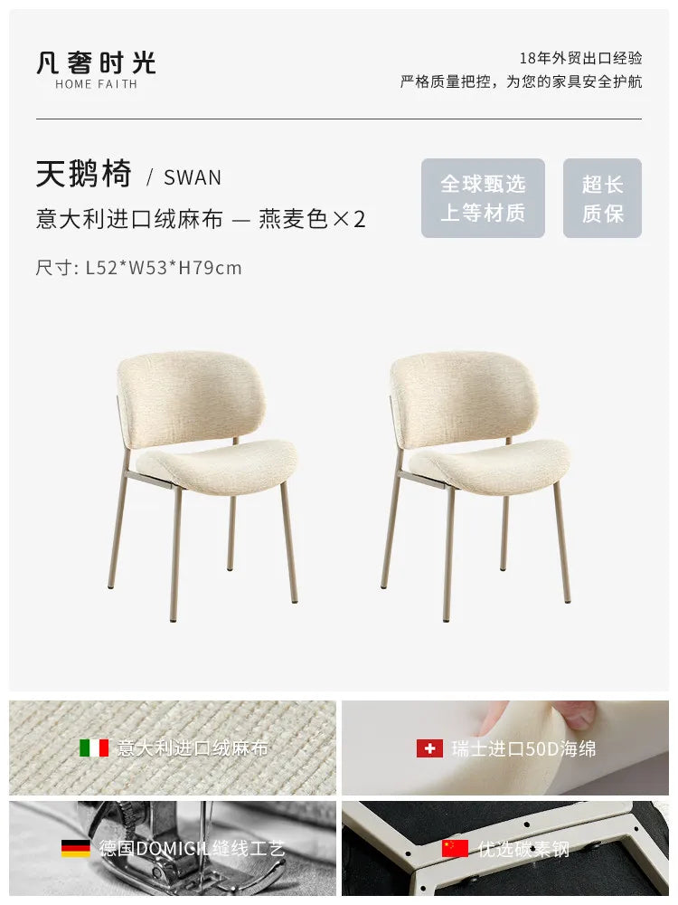 Clear Lounge Dining Chairs Comfortable Bedroom Vanity Dining Chairs Replica Mobile Sillas Para Comedor Postmodern Furniture