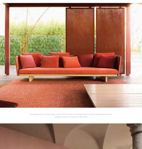 combination furniture Outdoor sofa, outdoor leisure terrace, patio, rattan sofa, teak villa, hotel, garden balcony