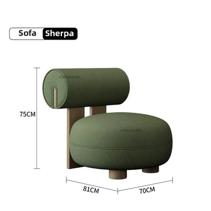 Lamb Velvet Curved Living Room Sofas Designer Living Room Furniture Beauty Salon Clothing Store Reception Sofa Luxury Sofa Bed