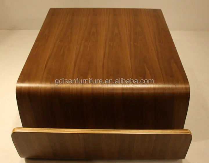 Curved Plywood COFFEE Table Mid Century Modern Living Room Furniture Solid Wood Coffee Table Wooden Convertible