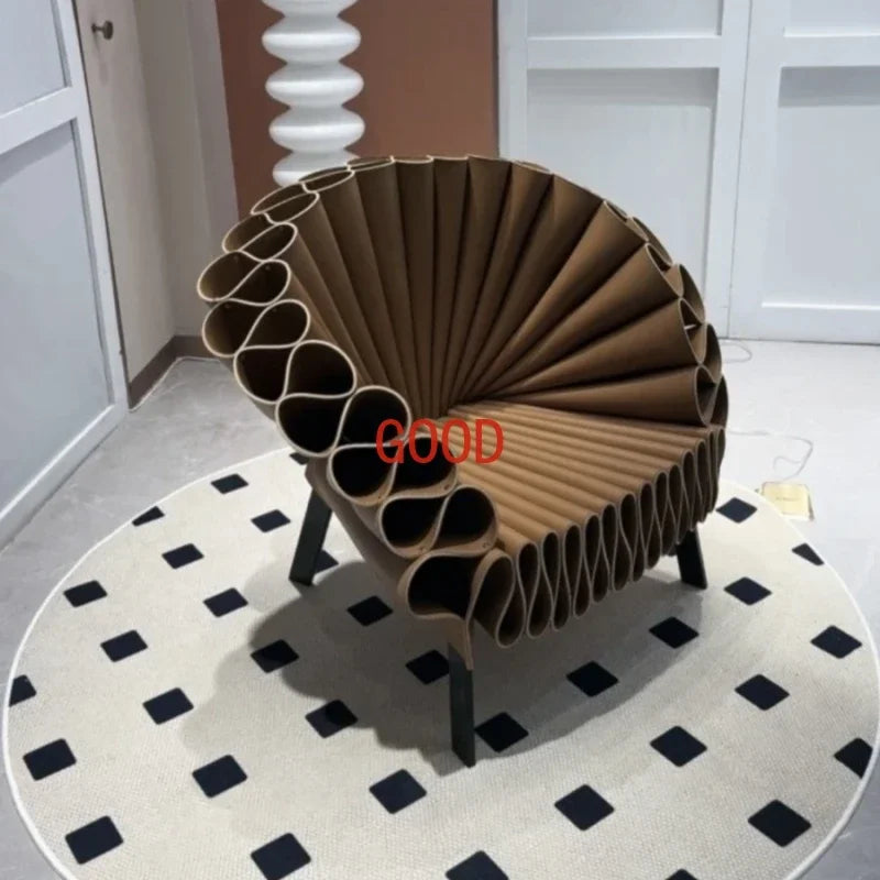 Nordic minimalist living room special-shaped single sofa chair