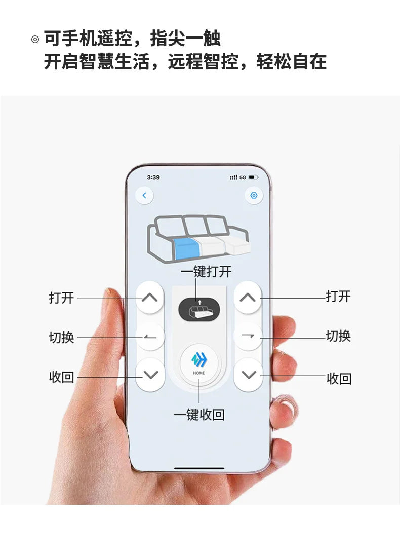 Cloud Electric Sofa Living Room Modern Simple Telescopic Fabric Lazy Multi-functional Sofa Bed Dual-purpose