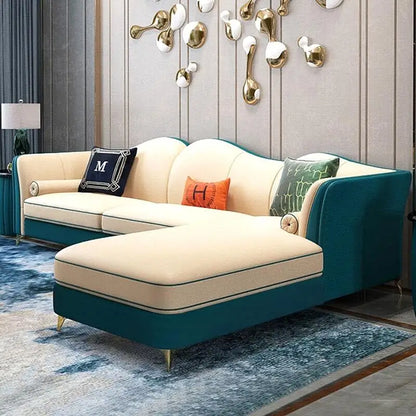 Canapé en cuir nordique de luxe léger, italien, moderne, haut de gamme, pour salon, appartement, combinaison créative en cuir pour trois personnes
