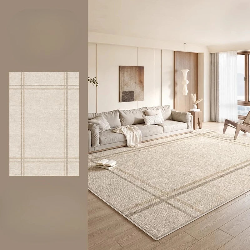 Cream Style Rugs for Bedroom Fluffy Soft Soft Rug Large Area Living Room Decoration Washable Carpet Thick Plush Lounge Floor Mat