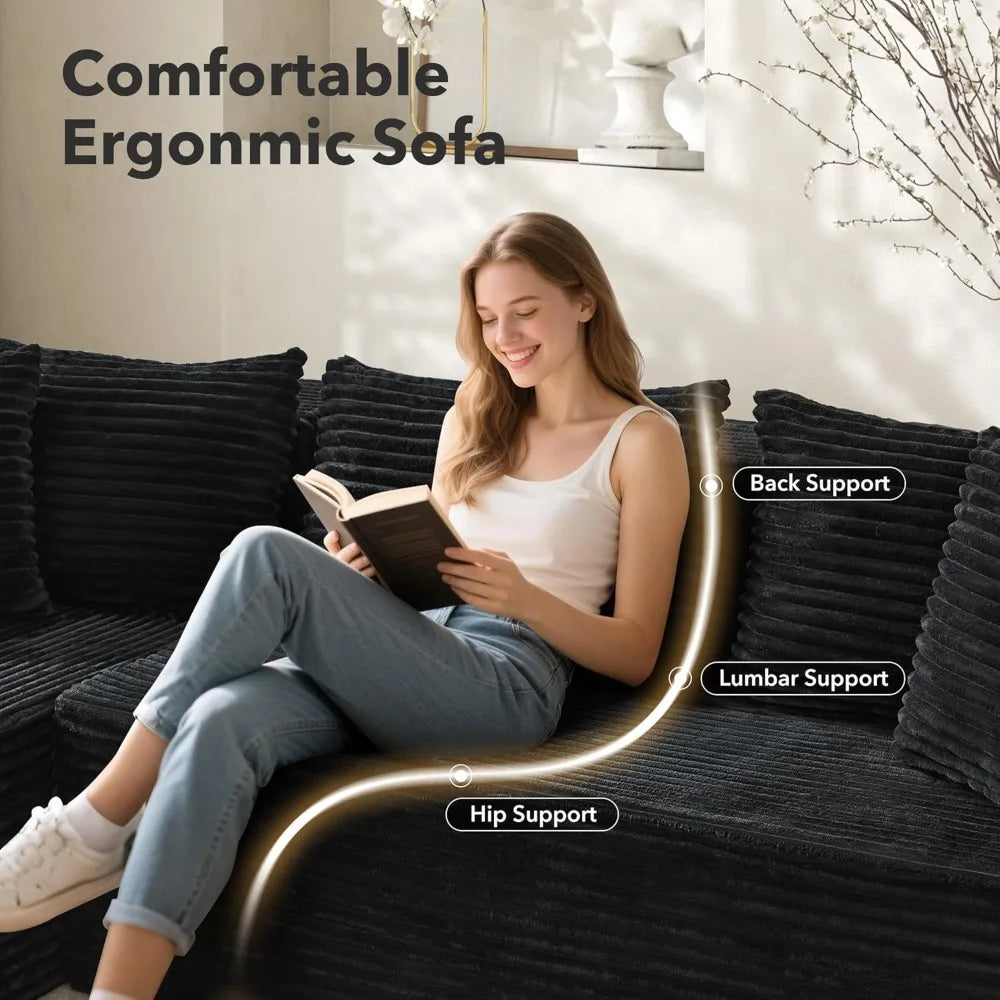 Modular Sectional Sofa Cloud Sectional Couch, 107