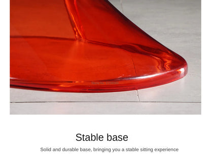 Creative Living Room Dining Stool Crystal Transparent Dining Stool Furniture Modern Minimalist Plastic Dining Chair
