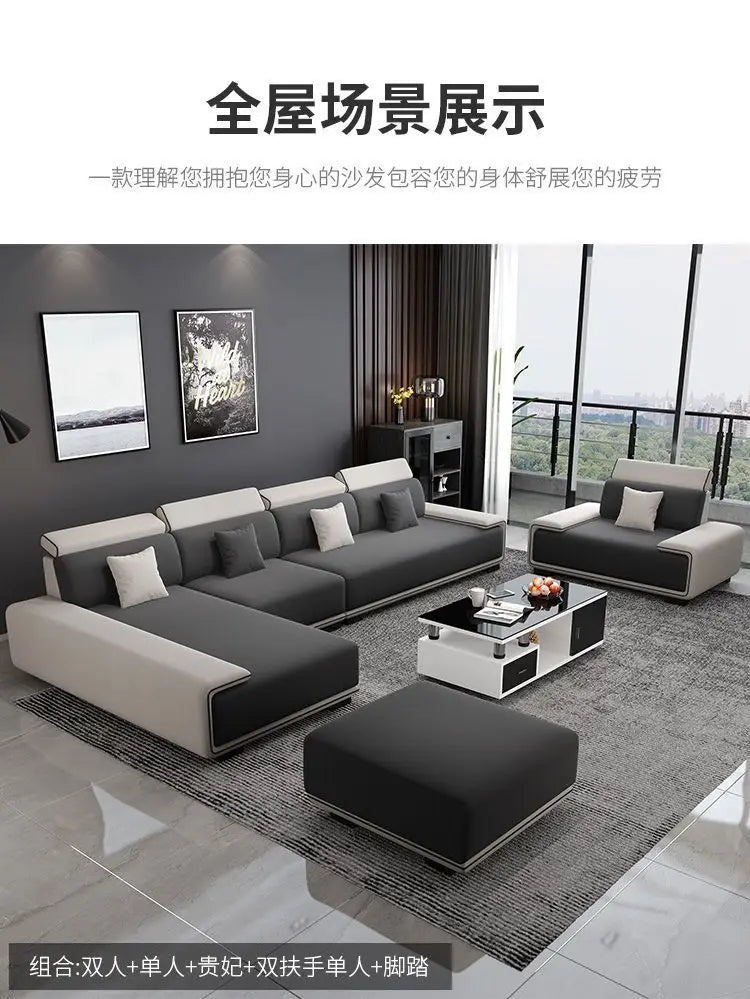 Luxury Sectional Sofas Chaise Longue Bed Italian Modern Sofa Living Room Armchair Muebles Para El Hogar Home Furniture