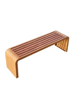 Banc extérieur chaise de parc banc Anti-corrosion bois motif carré jardin cour chaise
