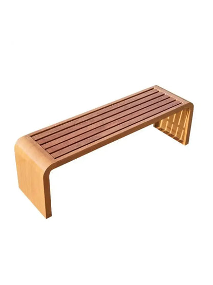 Banc extérieur chaise de parc banc Anti-corrosion bois motif carré jardin cour chaise