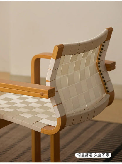 ZZ dining chair solid wood armrest home dining table retro back chair furniture home