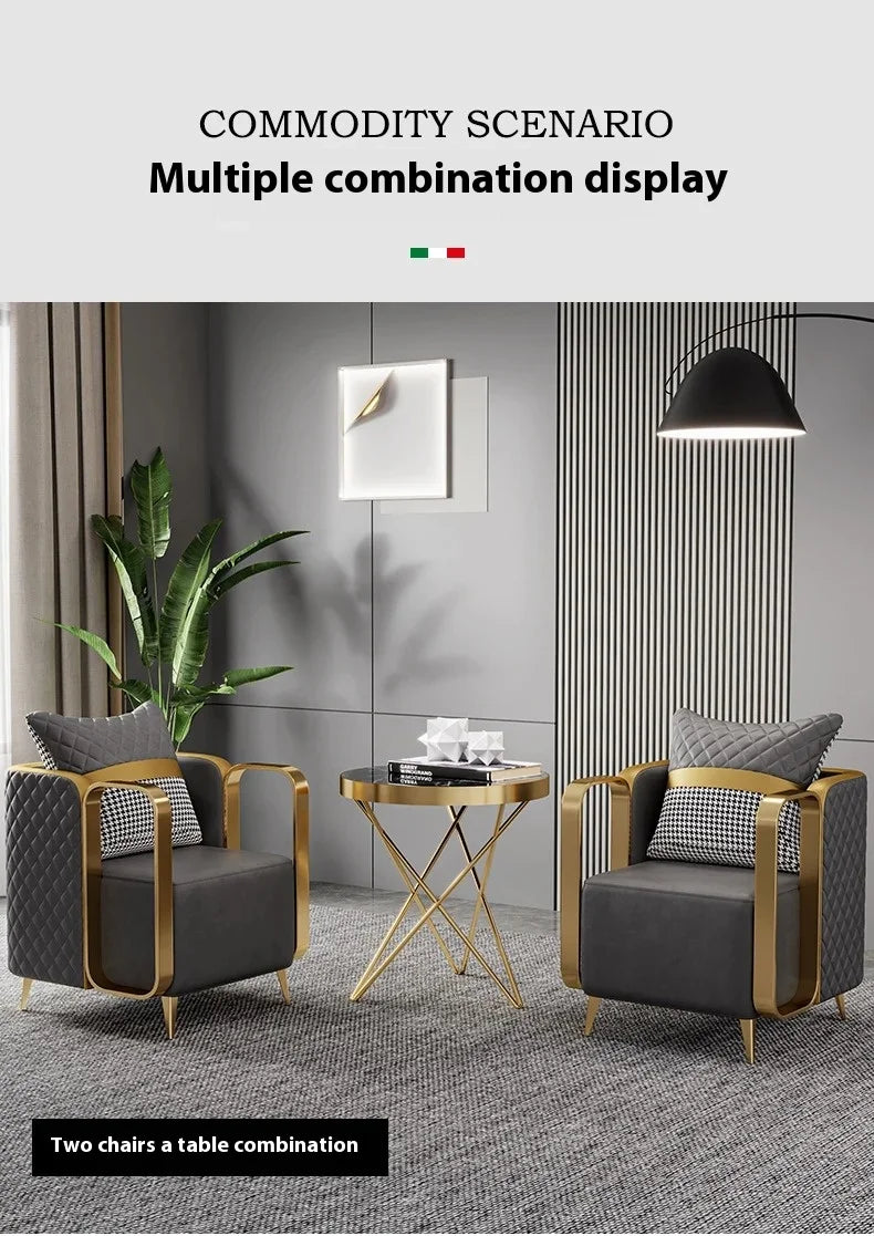 Living Room Single Sofa Dining Chair Victoria Relax Armchair Voven Upholstered Replacement Chairs Booster Nordic Floor Furniture