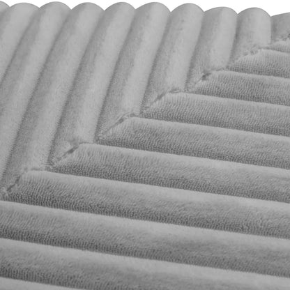 U-Shaped Sectional Sofa,130-inch 4-Seater Chaise Lounge with Striped Corduroy Fabric  Customizable Living Room or Bedroom Couch