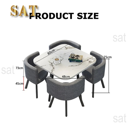 Wholesale Modern   Dining Table Sets 4 6 Chairs Dining Table Wooden Restaurant Cafe Chatting Table