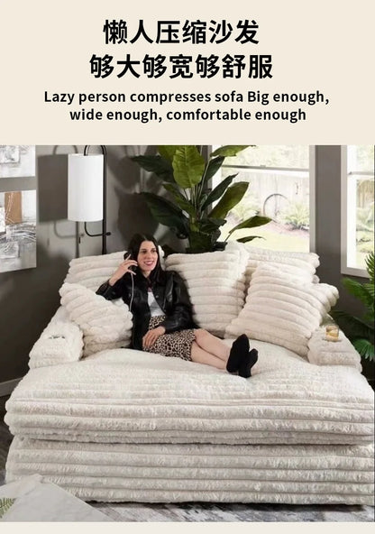 Simple sofa lazy wind concubine lazy small apartment living room leisure bedroom balcony vacuum furniture compression