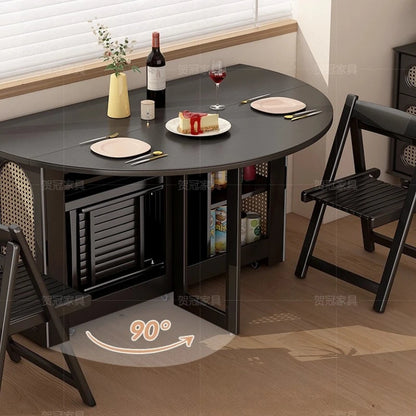 Waterproof Chair Dining Table Breakfast Modern Chair Side Dining Table Space Savers Round Set Sala Da Pranzo Home Furnitures