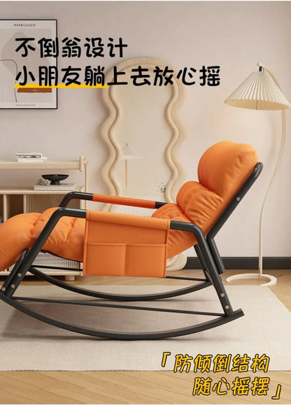 Recliner Rocking Chair Sitting and Sleeping Dual-purpose  Lunch Break Chair Balcony Home Leisure Lazy Sofa Chair Ergonomic