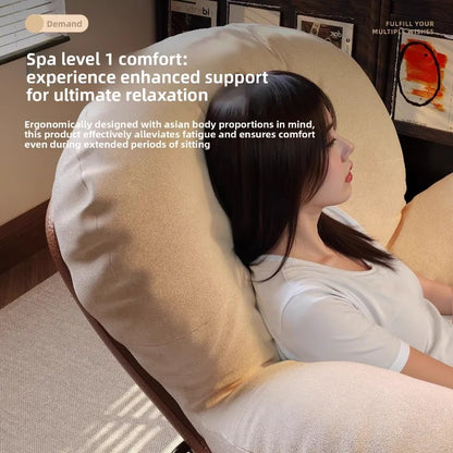 Egg Shell Rocking Chair Lounge Recliner Bed Sleep Rest Foldable Single Seater Indoor Outdoor Casual Living Room Chair Furniture