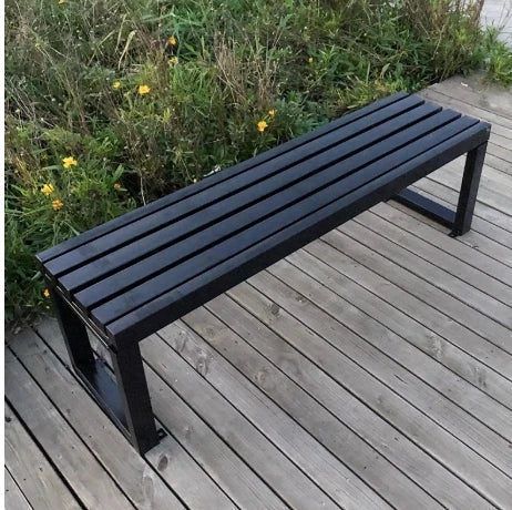 Banc extérieur de luxe pour hôtels modernes, jardins, patios, parcs, siège métallique imperméable et résistant au soleil pour les écoles et les hôpitaux