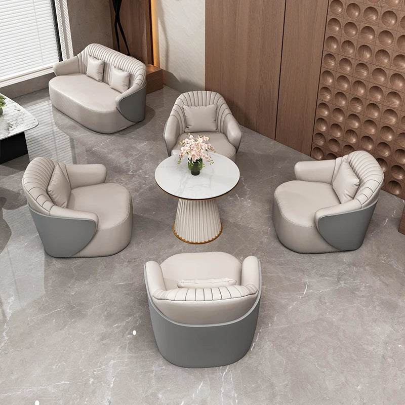 LMM negotiates business office sofa table and chair combination for business reception