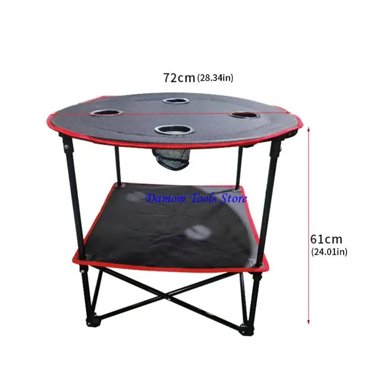 57BE Portable Plastic Folding Table Quick Assembly Water Resistant for Outdoor Use