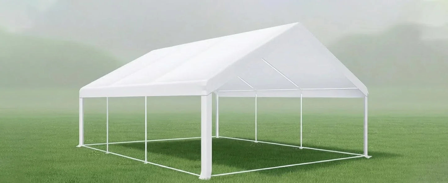20x20FT Heavy Duty Outdoor Party Tent, 6 Sidewalls & Built-in Sandbags,Waterproof Windproof Canopy Wedding, Camping & Patio