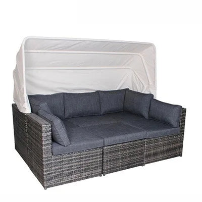 Customizable outdoor sofa waterproof sunscreen garden courtyard rattan chair open-air balcony outdoor rattan sofa coffee table c