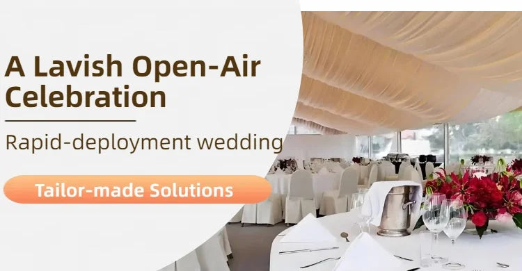 500 People Outdoor Tent Aluminum Frame Heavy Duty Commercial Large Luxury White Marquee Wedding Party Structure Tents for Event