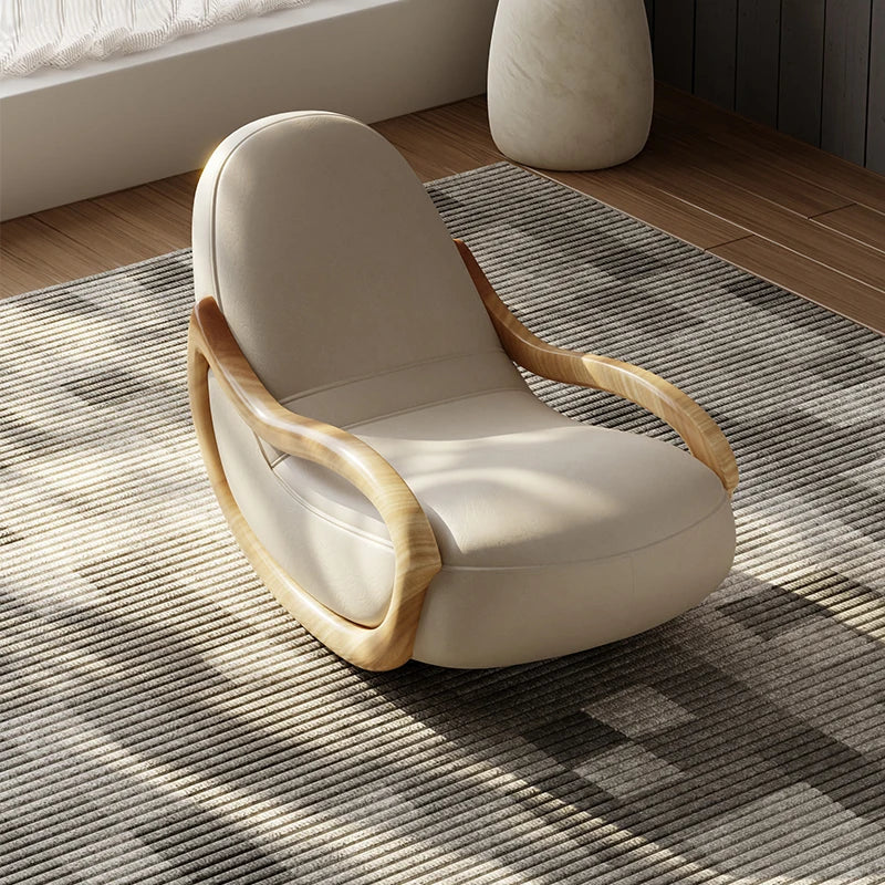 Relaxing Lounges Accent Chair Lazy Household Rocking Living Room Sofa Relax Armchairs Break Celebrity Creamy Balcony Furniture