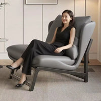 Comfortable Single Sofa Chair for Balcony or Living Room Lazy Sofa Lounge Chair for Bedroom or Reading Upholstered Accent Chair