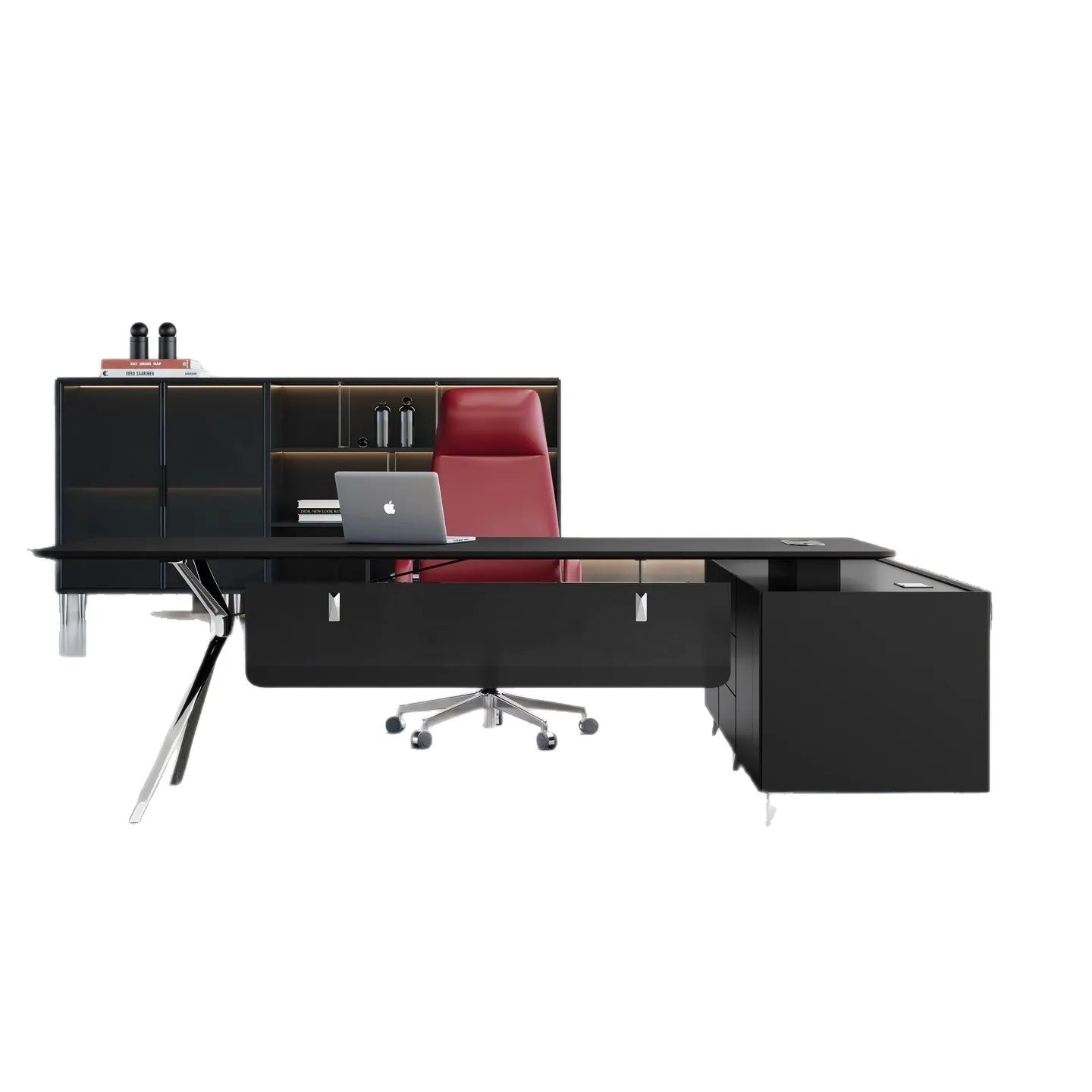 Simple and light luxury office desk and chair combination President's table Manager table Large desk office