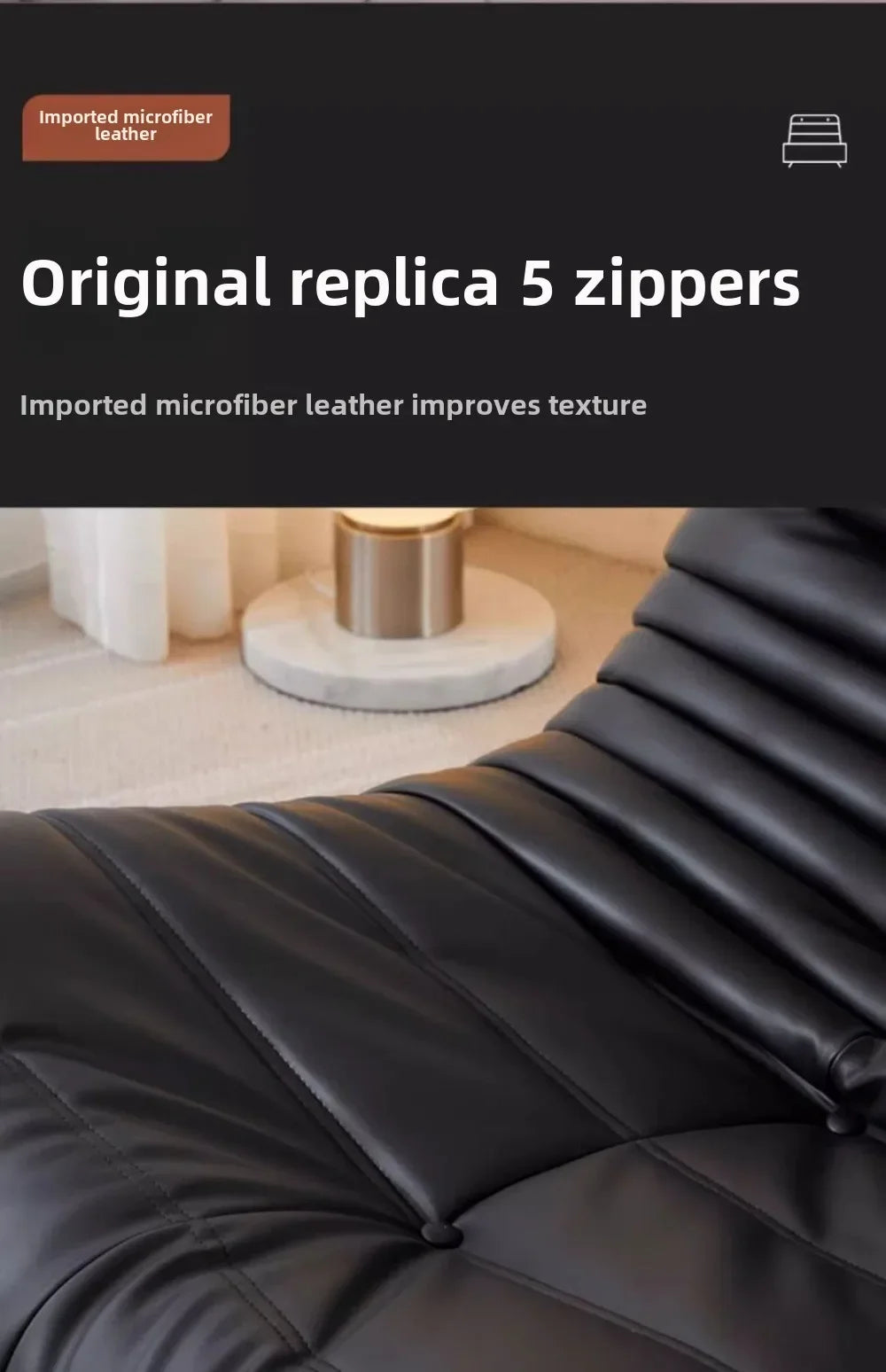 Togo caterpillar sofa balcony leisure bedroom living room reclining sleeping lazy sofa cream wind single recliner