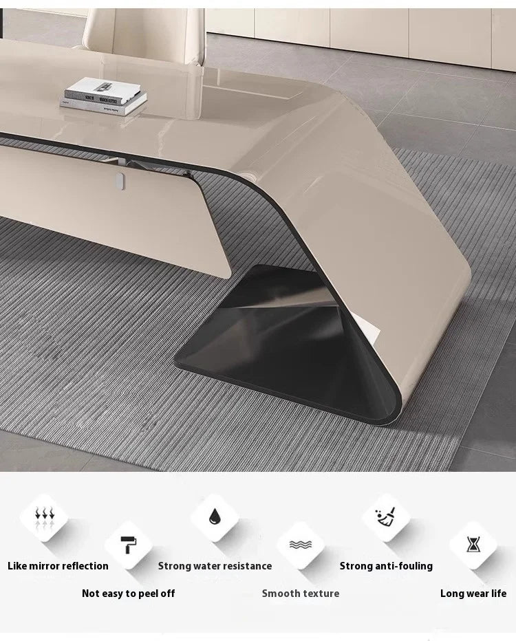 Designer Modern Office Desks Asthetic Luxury Storage Drawers Writing Executive Desk L Shaped Study Escritorios Office Furniture