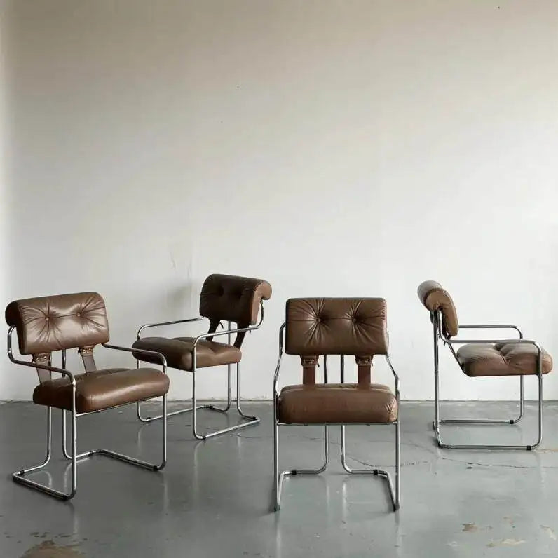 Pre-owned Office Chair, Stainless Steel Dining Chair, Bauhaus Vintage Negotiation, Casual Desk, Designer Single Chair