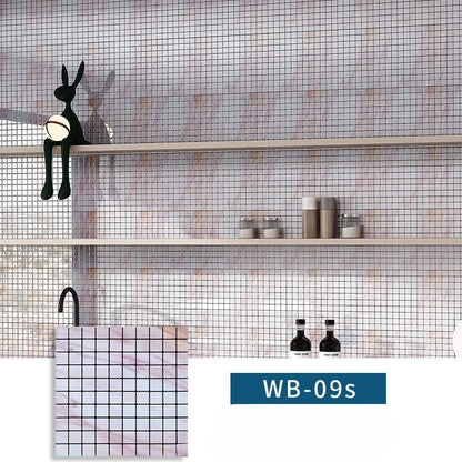 Self-adhesive Metal Mosaic Tiles Aluminum Composite Backsplash Gold Windmill Mosaic Glass Self-adhesive Kitchen Wall Decoration.