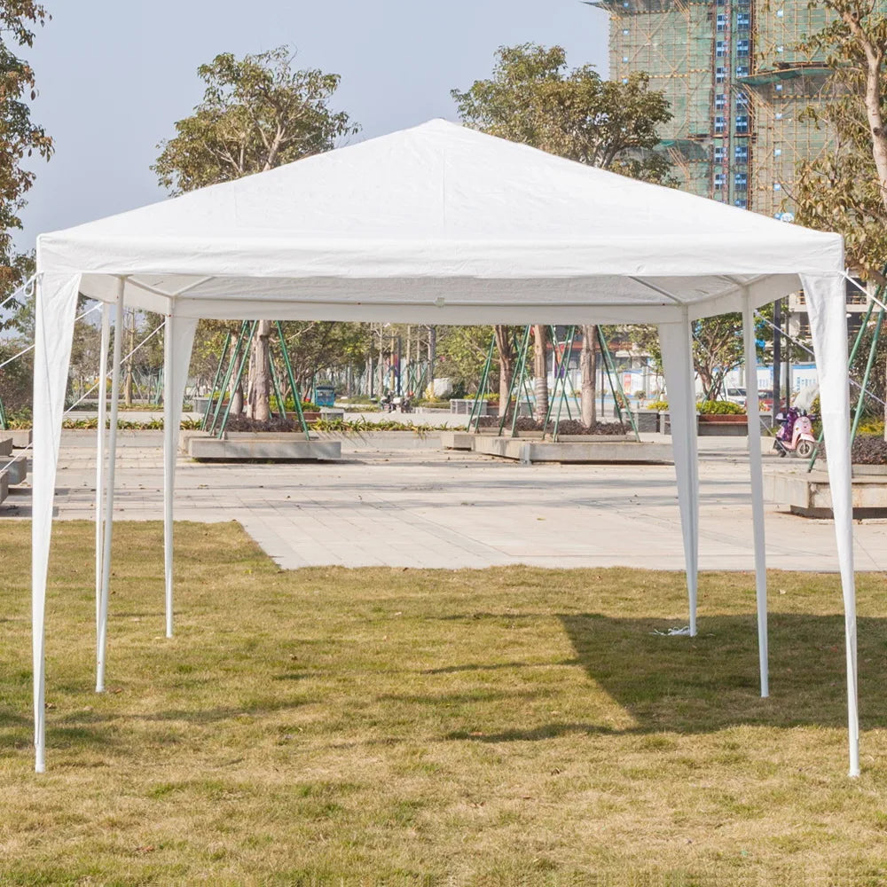 3*6m Non-Cloth Pe Cloth Plastic Sprayed Iron Pipe Outdoor Party Tent White