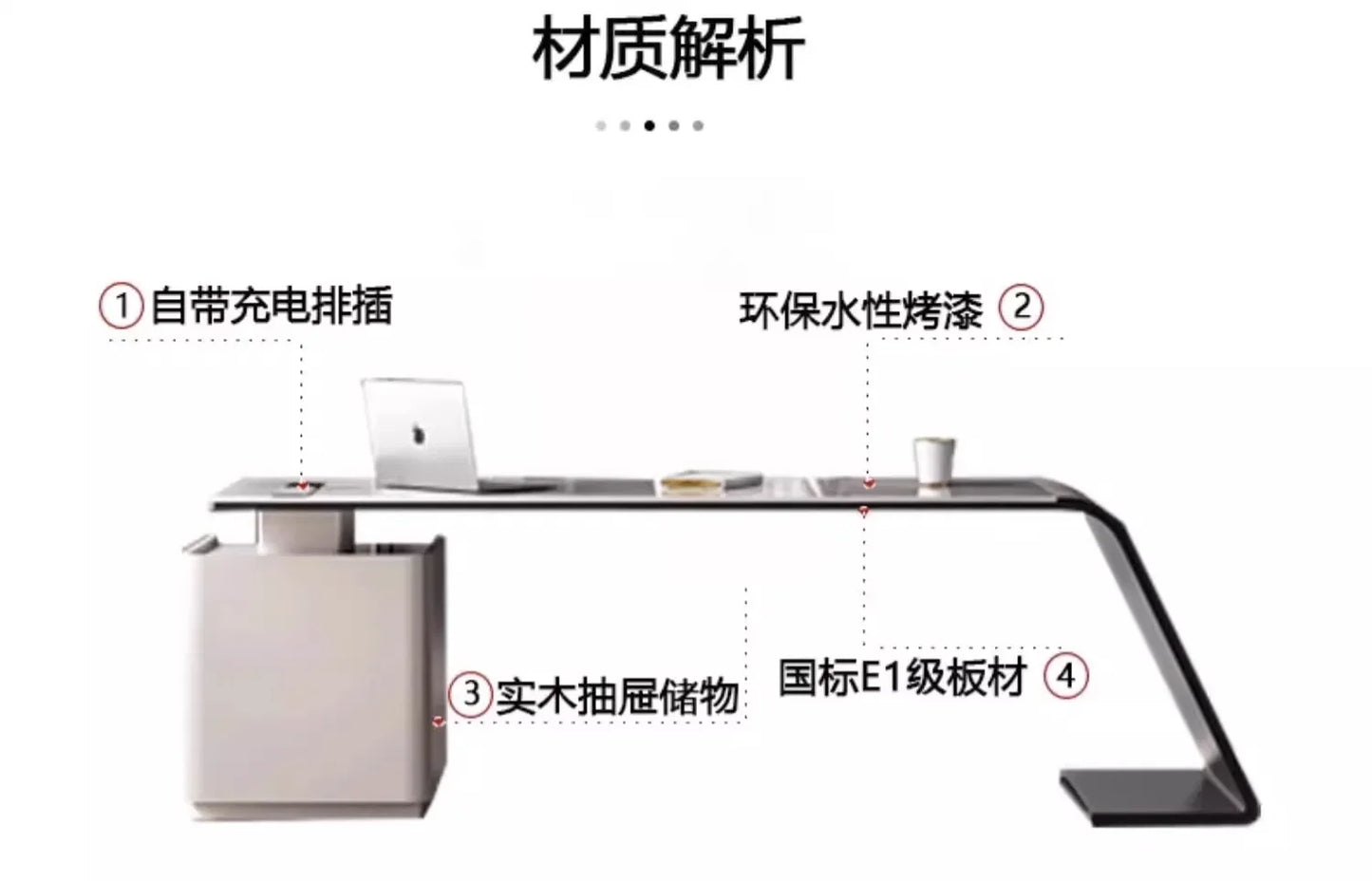 Luxury Paint Office Desk High-end Simple Modern Creative Boss Desk President Manager Mesas De Escritorio Office Furniture