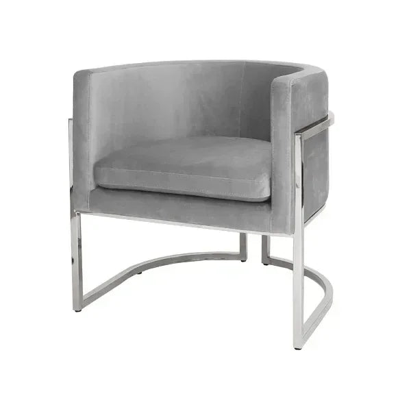 VIP7 Chinese Style Simple Stainless Steel Velvet Dining Chair Luxury Hotel Restaurant Villa Armrest Dining Chair meuble chair