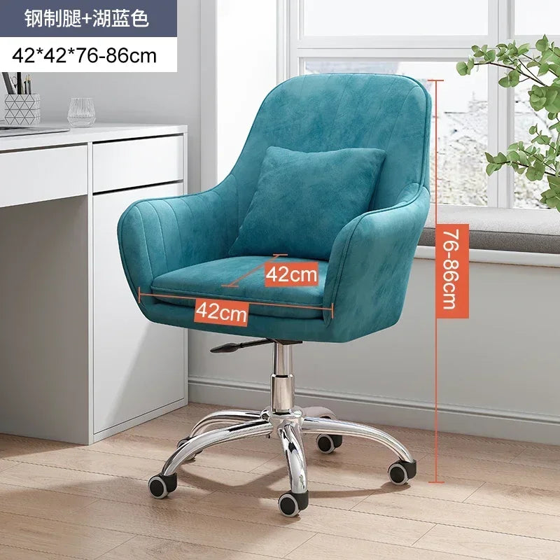 Modern Backrest Computer Chair Nordic Home Office Chairs Lift Swivel Armchair Soft Cushion Game Chair Creative Office Furniture