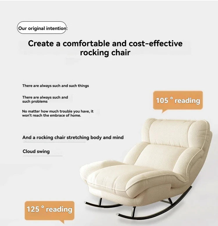 Lazy sofa, rocking chair, lounge chair, balcony, home use leisure chair, reclining or sleeping, living room rocking chair